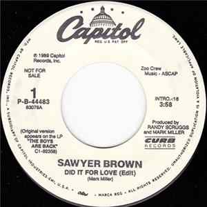 Sawyer Brown - Did It For Love Album