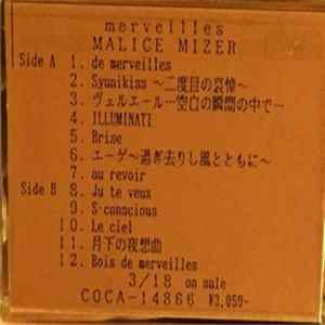Malice Mizer - Merveilles Album