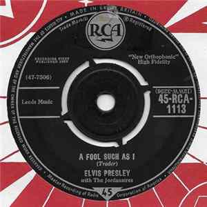 Elvis Presley With The Jordanaires - A Fool Such As I Album