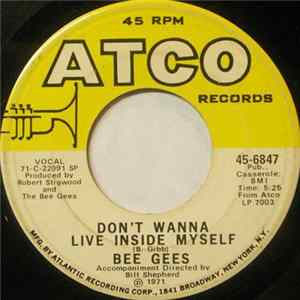 Bee Gees - Don't Wanna Live Inside Myself Album