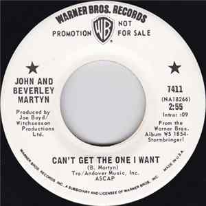 John And Beverley Martyn - Can't Get The One I Want Album