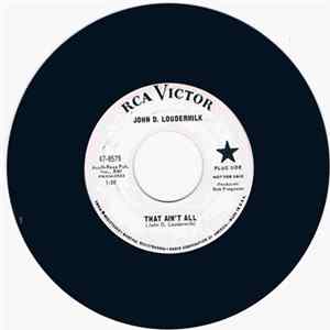 John D. Loudermilk - That Ain't All / Then You Can Tell Me Goodbye Album