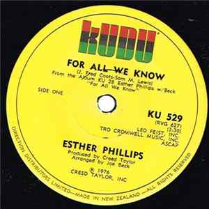 Esther Phillips - For All We Know Album