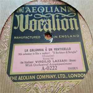 Virgilio Lazzari - La Calunnia E Un Venticello / Il Lacerato Spirito Album