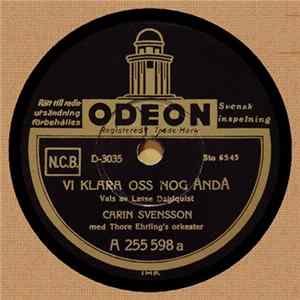 Carin Svensson Med Thore Ehrling's Orkester - Vi Klara Oss Nog Ändå / Jag Vet Ett Land Album