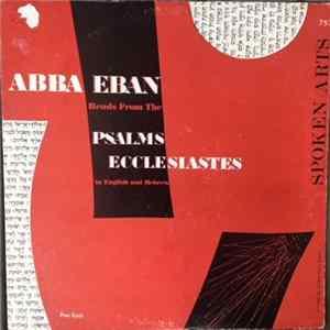 Honorable Abba Eban - Reads From The Psalms Ecclesiastes In English And Hebrew Album