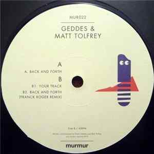 Geddes & Matt Tolfrey - Back And Forth Album