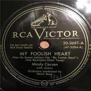 Mindy Carson with Henri René And His Orchestra - My Foolish Heart Album