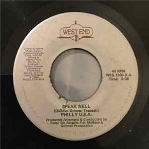Philly U.S.A. - Speak Well / Instrumentally Speaking Album