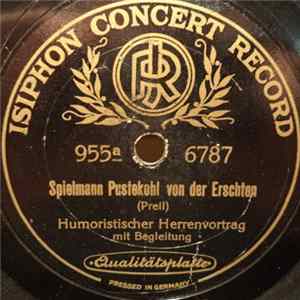 Unknown Artist - Spielmann Pustekohl Von Der Erschten / Musikus Spargel Album