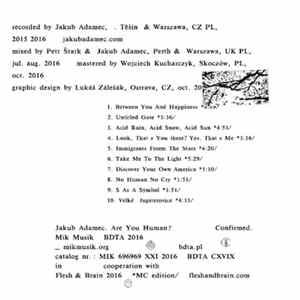 Jakub Adamec - Are You Human? Confirmed. Album