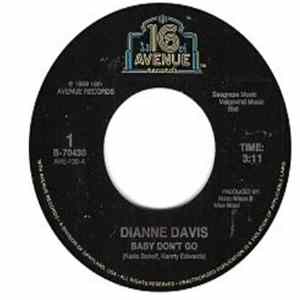 Dianne Davis - Baby Don't Go / Will You Miss Me When I'm Gone Album