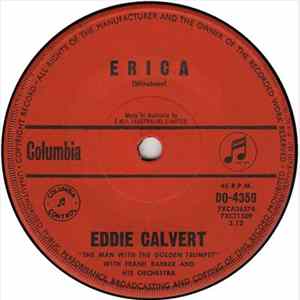 Eddie Calvert "The Man With The Golden Trumpet" With Frank Barber And His Orchestra - Erica Album