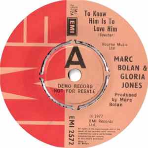 Marc Bolan & Gloria Jones - To Know Him Is To Love Him Album