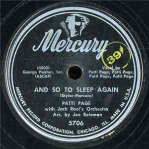 Patti Page With Jack Rael's Orchestra - And So To Sleep Again / One Sweet Letter Album