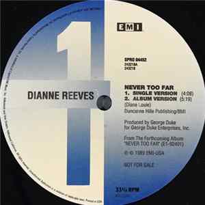 Dianne Reeves - Never Too Far Album