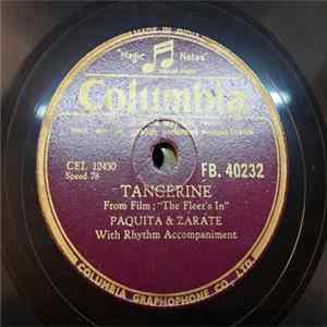 Paquita And Zarate - Tangerine / Starlight Serenade Album