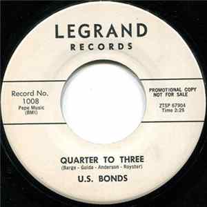 U.S. Bonds - Quarter To Three Album