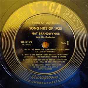 Nat Brandwynne & His Orchestra - Songs Of Our Times Song Hits Of 1935 Album