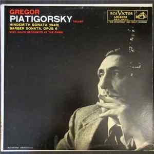 Hindemith / Barber, Gregor Piatigorsky With Ralph Berkowitz - Sonata (1948) / Sonata, Opus 6 Album
