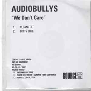 Audio Bullys - We Don't Care Album