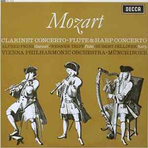 Mozart, Alfred Prinz ∙ Werner Tripp ∙ Hubert Jellinek, Vienna Philharmonic Orchestra ∙ Münchinger - Clarinet Concerto ∙ Flute & Harp Concerto Album