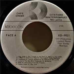Cafe Creme - Citations Ininterrompues Album