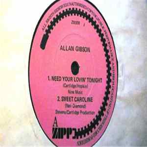 Allan Gibson - Need Your Lovin' Tonight Album