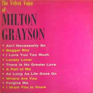 Milton Grayson - The Velvet Voice Of Milton Grayson Album