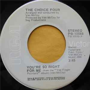 The Choice Four - You're So Right For Me Album
