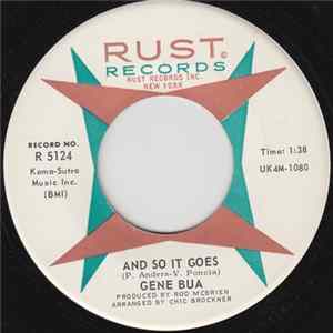 Gene Bua - And So It Goes Album