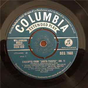 Wilbur Evans, Muriel Smith, Peter Grant , Mary Martin And The Drury Lane Theatre Orchestra Conducted By Reginald Burston - Excerpts From "South Pacific" (#1) Album