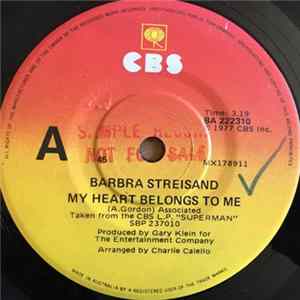 Barbra Streisand - My Heart Belongs To Me / Answer Me Album