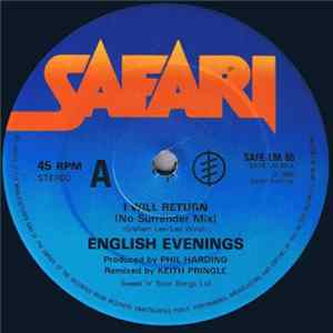 English Evenings - I Will Return / Tear You Down Album