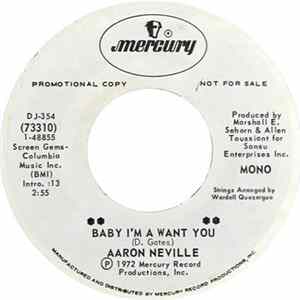 Aaron Neville - Baby I'm A Want You / Mojo Hannah Album