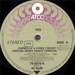 Yes - Owner Of A Lonely Heart Album