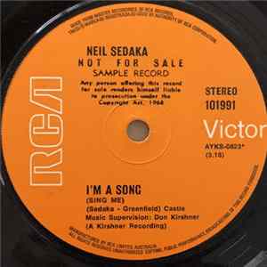 Neil Sedaka - I'm A Song (Sing Me) Album