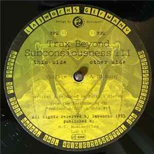 Trax Beyond Subconsiousness - Trax Beyond Subconsiousness III Album