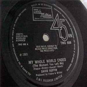 David Ruffin - My Whole World Ended (The Moment You Left Me) Album