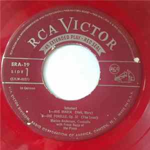 Marian Anderson - Ave Maria And Other Schubert Songs Album