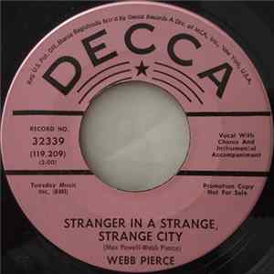 Webb Pierce - Stranger In A Strange, Strange City Album