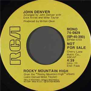 John Denver - Rocky Mountain High Album