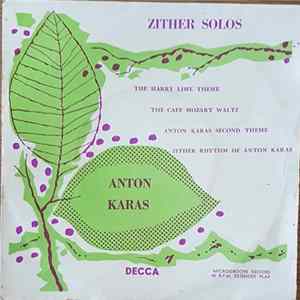Anton Karas - Zither Solos Album