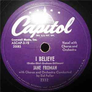 Jane Froman - I Believe Album