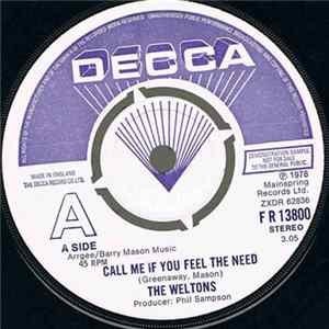 The Weltons - Call Me If You Feel The Need Album