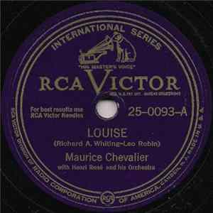 Maurice Chevalier With Henri René And His Orchestra - Louise / Just A Bum (Ma Pomme) Album