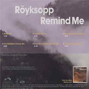 Röyksopp - Remind Me Album