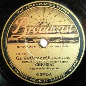Chembai Vaidyanatha Bhagavatar - Koomarvenkat - Javali - Kamas Album