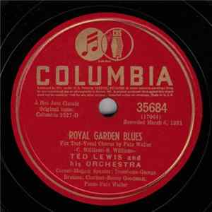 Ted Lewis And His Orchestra - Royal Garden Blues / Dallas Blues Album
