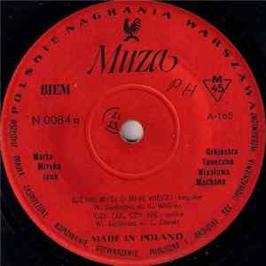 Marta Mirska, Orkiestra Taneczna Wiesława Machana - Już Nie Myśl O Mnie Więcej Album